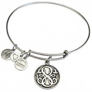 Alex and Ani Path of Life Infinity Charm Expandable Bangle Bracelet 2015 Silver